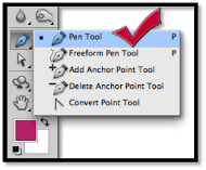 pen tool to clip image