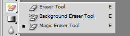 Remove background using eraser tool 