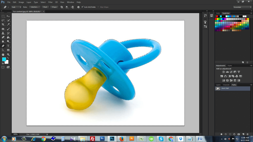 Photoshop clipping path tutorial